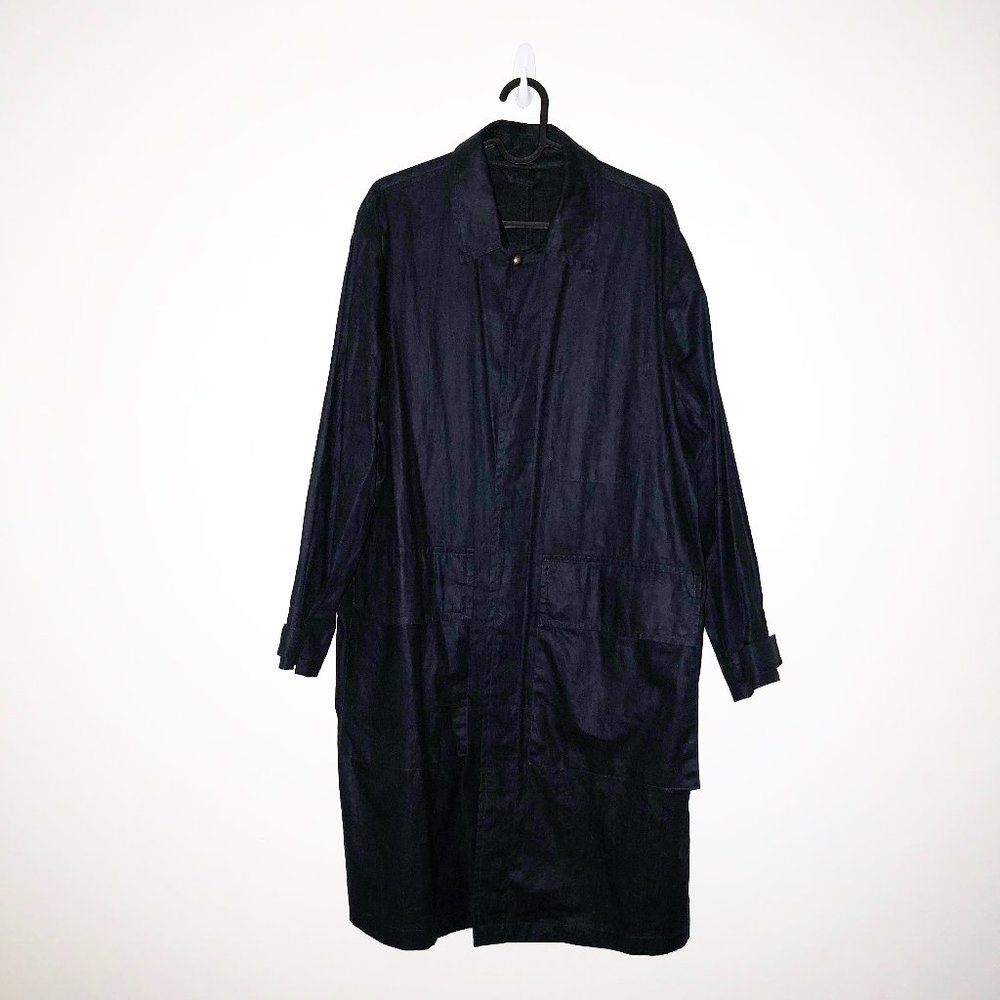 TRÈS BIEN Linen Blend Mac Coat